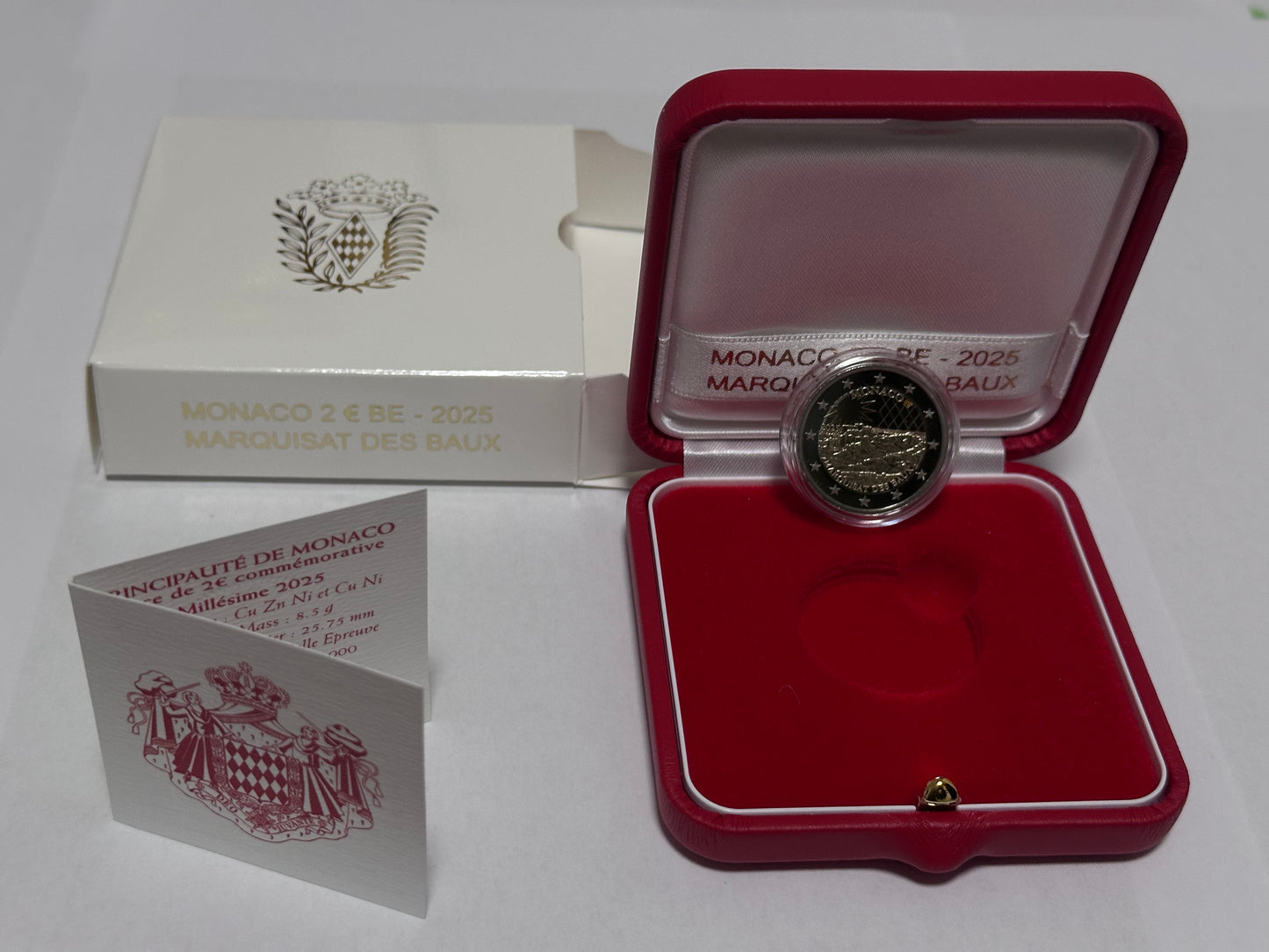 2 euros Monaco 2025 "Marquisat des Baux"