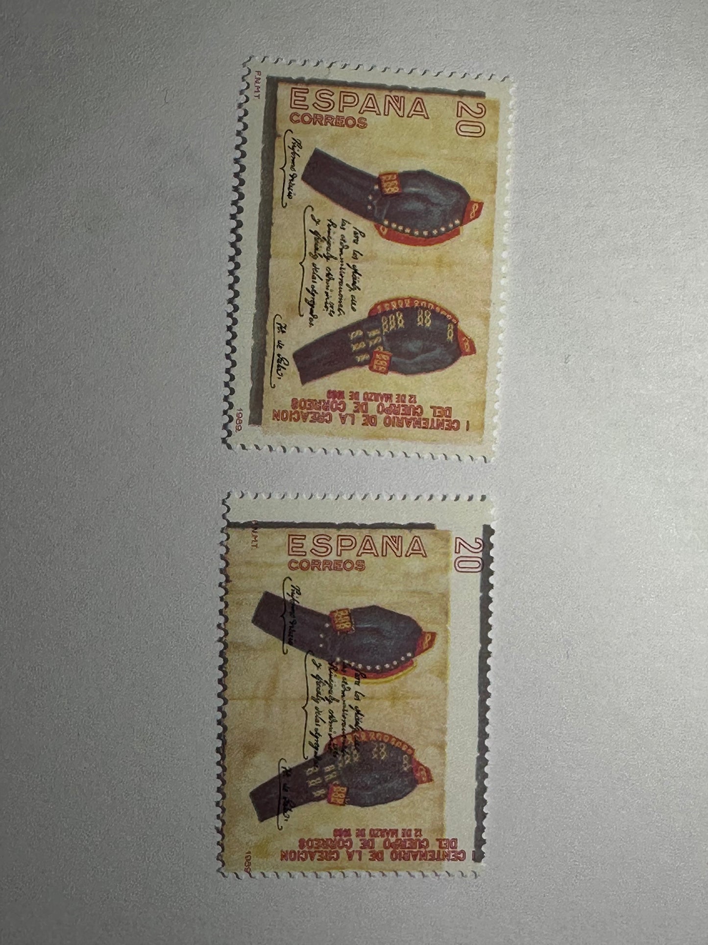 Sello 20 pesetas  1989  No: 2998 c    Variante