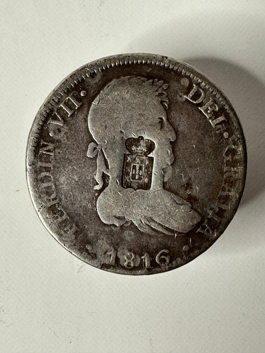 Fernando VII (1808-1833) 8 Reales 1816 Lima JP