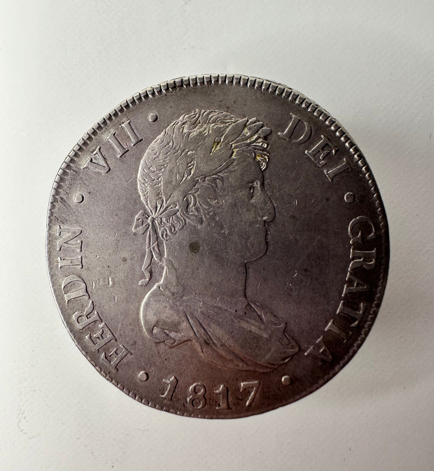 Fernando VII (1808-1833) 8 Reales 1817 Guatemala