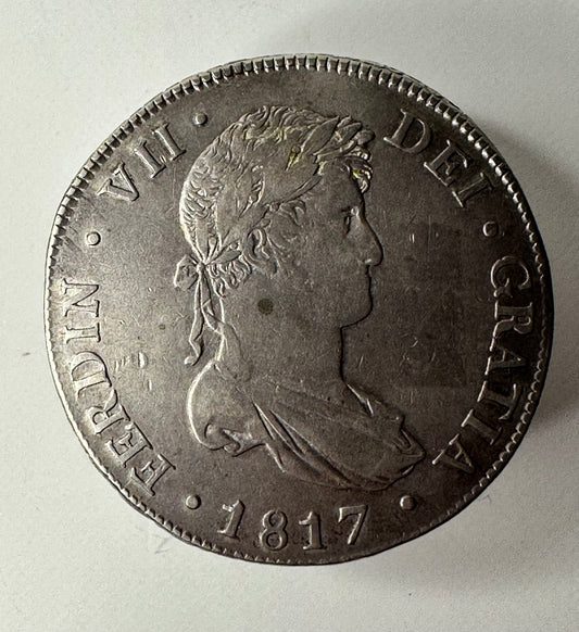 Fernando VII (1808-1833) 8 Reales 1817 Guatemala