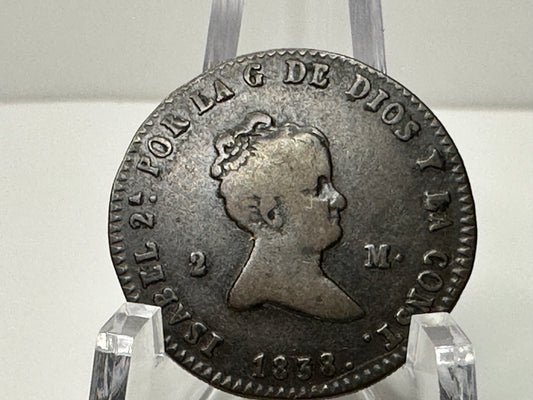 2 Maravedís Isabel II 1838