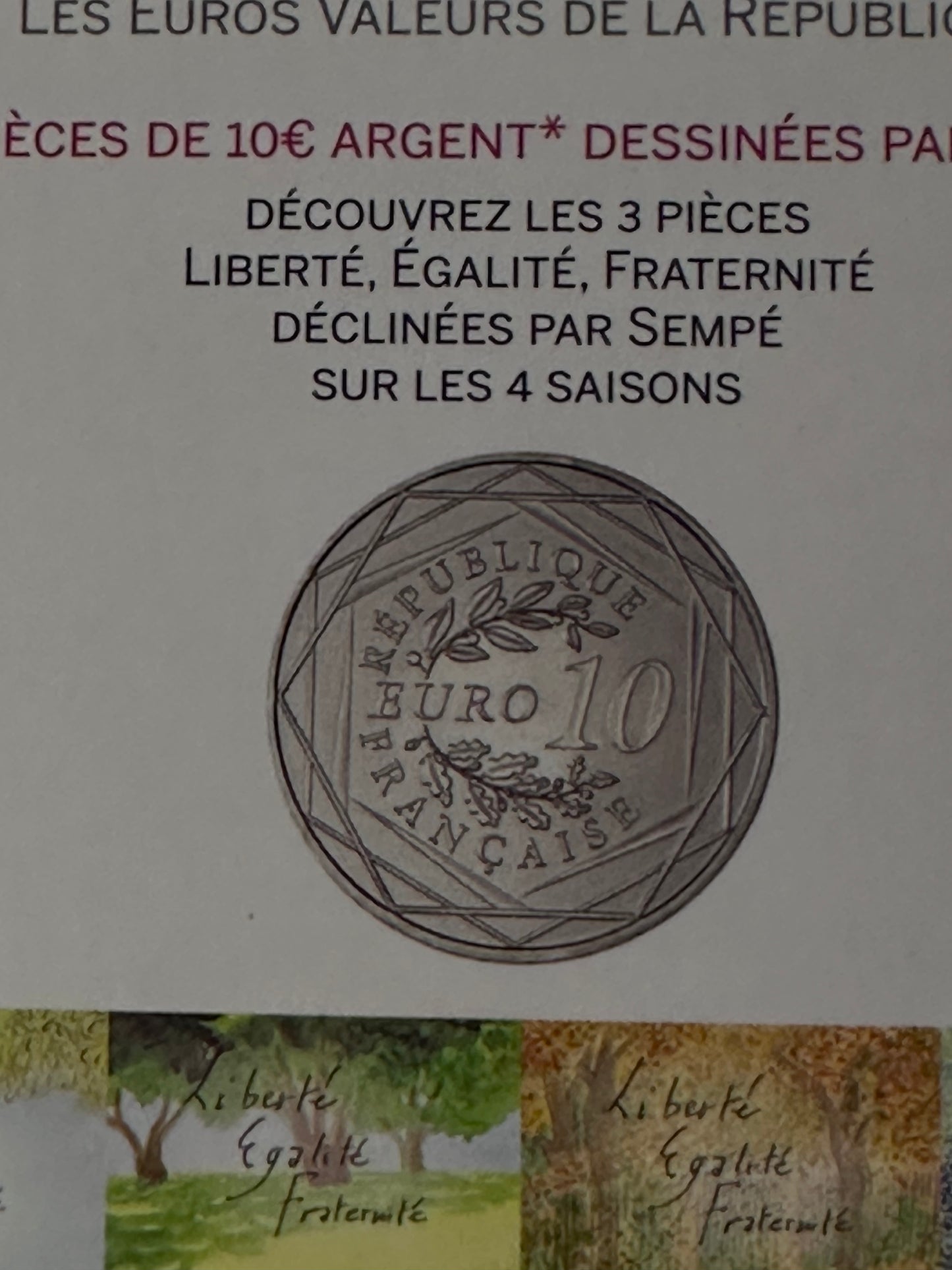 10 euros Francia 2014
