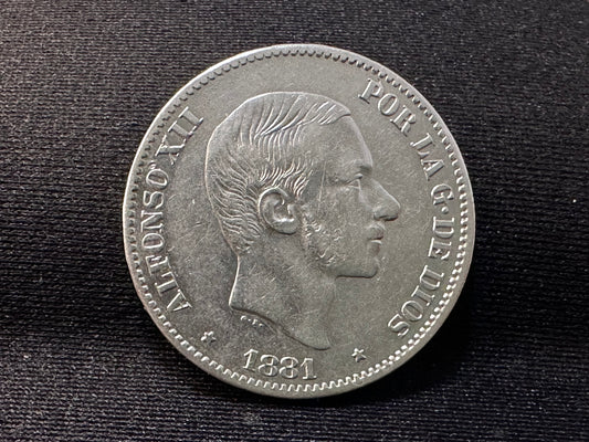 50 centavos Alfonso XII 1881 Manila