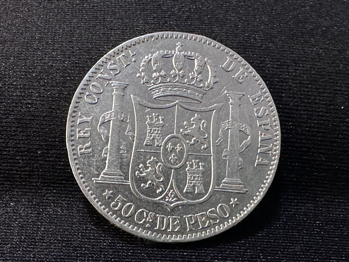 50 centavos Alfonso XII 1881 Manila