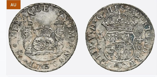 4 reales Felipe V 1736 Mexico